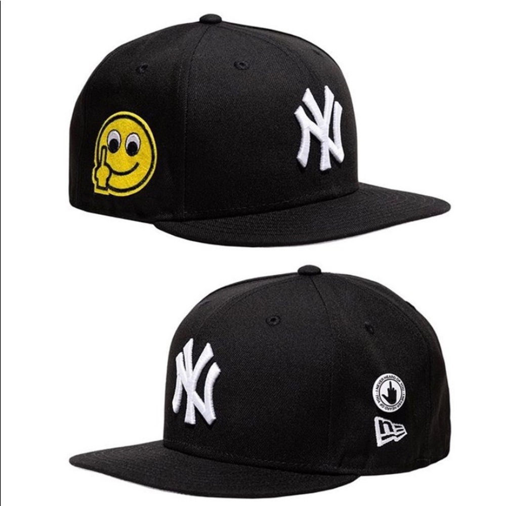 Ineverheardofyou F U Smiley Yankee hat fitted
